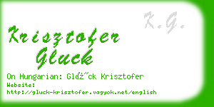 krisztofer gluck business card